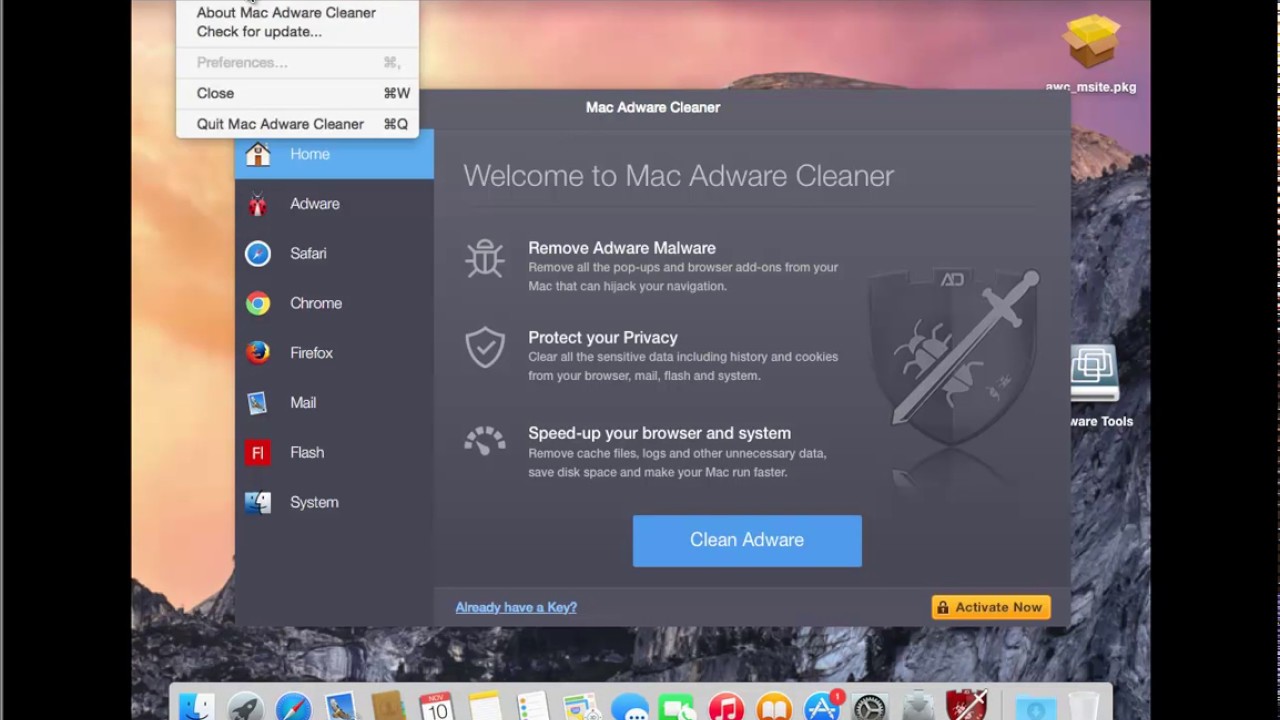 remove mac cleaner